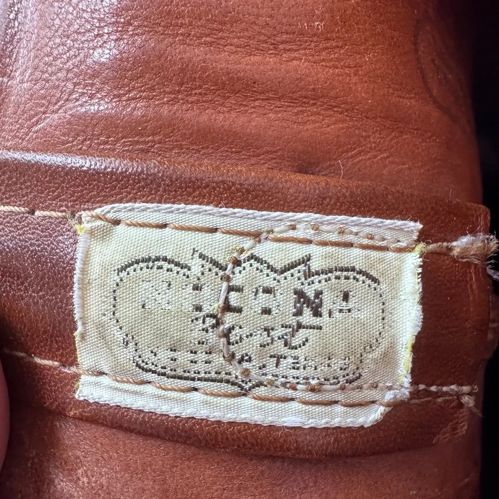 Vintage Nocona Brown Leather Boots‎ Western Cowboy Men's Size 9D